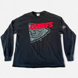 Black and red long sleeve Kansas City Chiefs long-sleeve